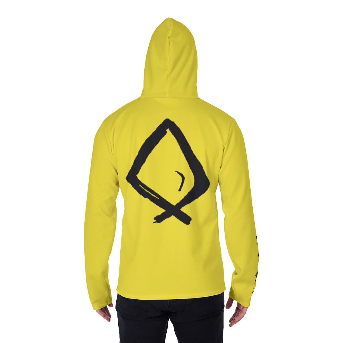 Yellow Basileia Masked Hoodie