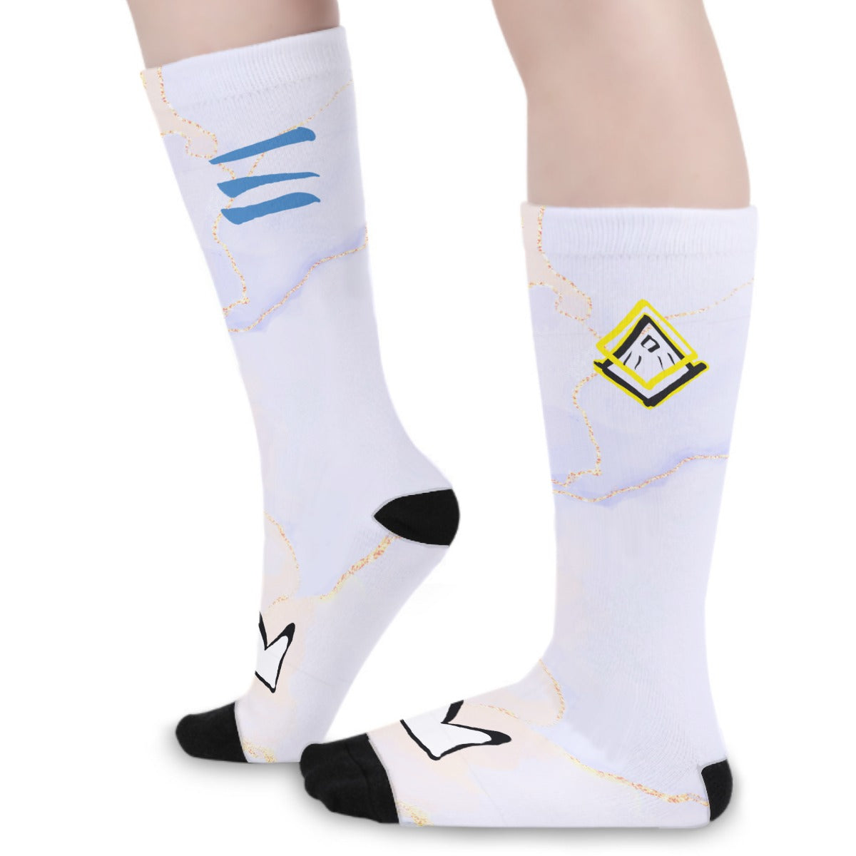 Windwalker Socks [White Marble]