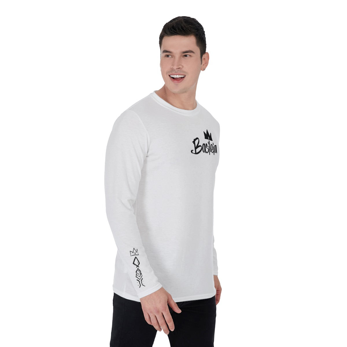 White Basileia Long Sleeve T-Shirt