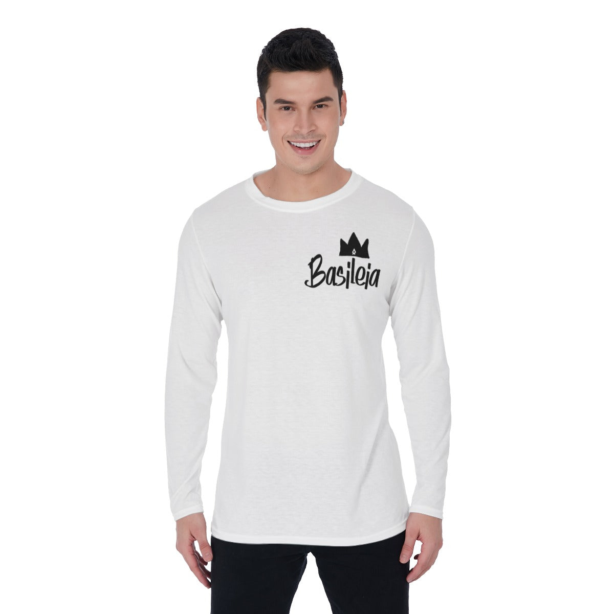 White Basileia Long Sleeve T-Shirt